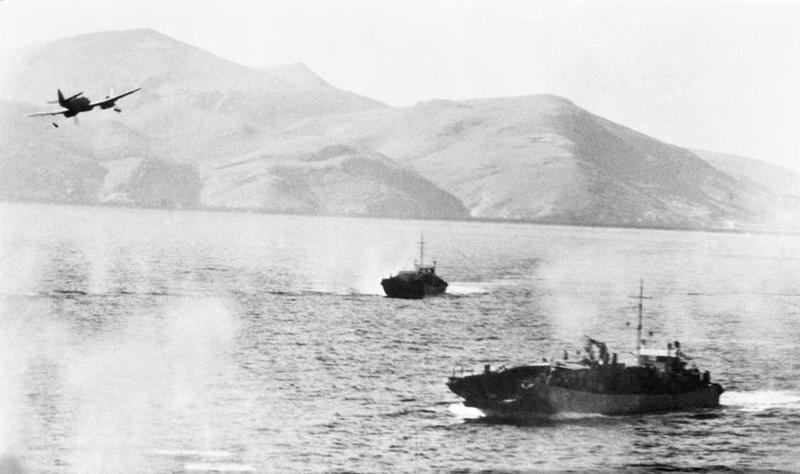 Beaufighter raid off Kalymnos. IWM  (C 4035)